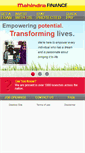 Mobile Screenshot of mahindrafinance.com